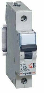 Выключатель автоматический однополюсный TX3 6000 63А C 10кА | 403922 | Legrand