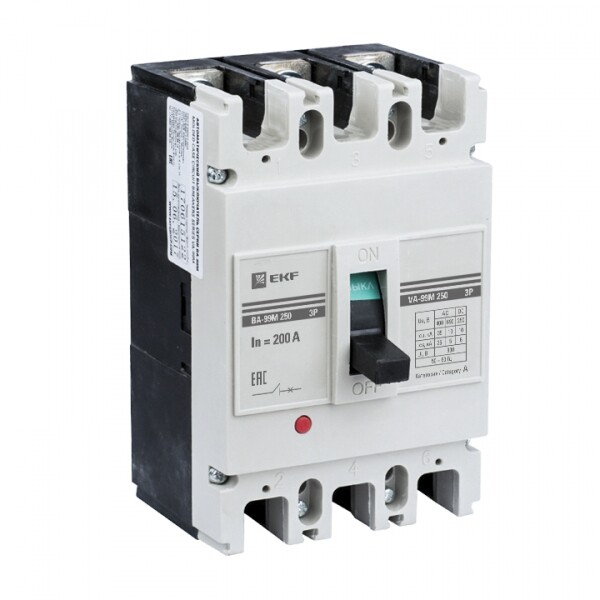 Автоматический выключатель ВА-99М 250/125А 3P 35кА EKF Basic | mccb99-250-125m | EKF
