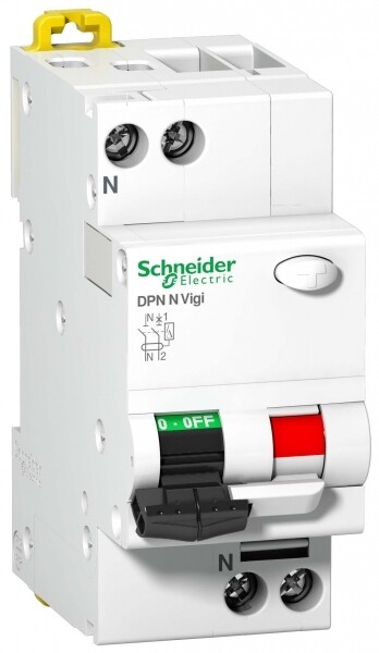 Выключатель автоматический дифференциальный DPN N VIGI 1п+N 16А B 30мА тип AC | A9N19655 | Schneider Electric