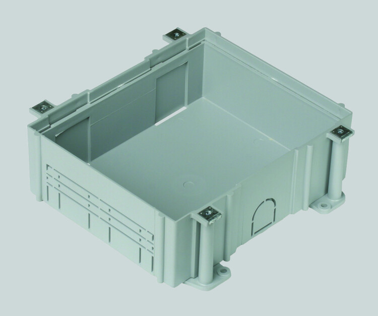 Simon Connect Монтажная коробка под люк в пол на 3 S-модуля, в бетон, глубина 80-130 мм, пластик | G33 | Simon